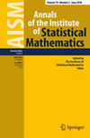 ANNALS OF THE INSTITUTE OF STATISTICAL MATHEMATICS雜志封面